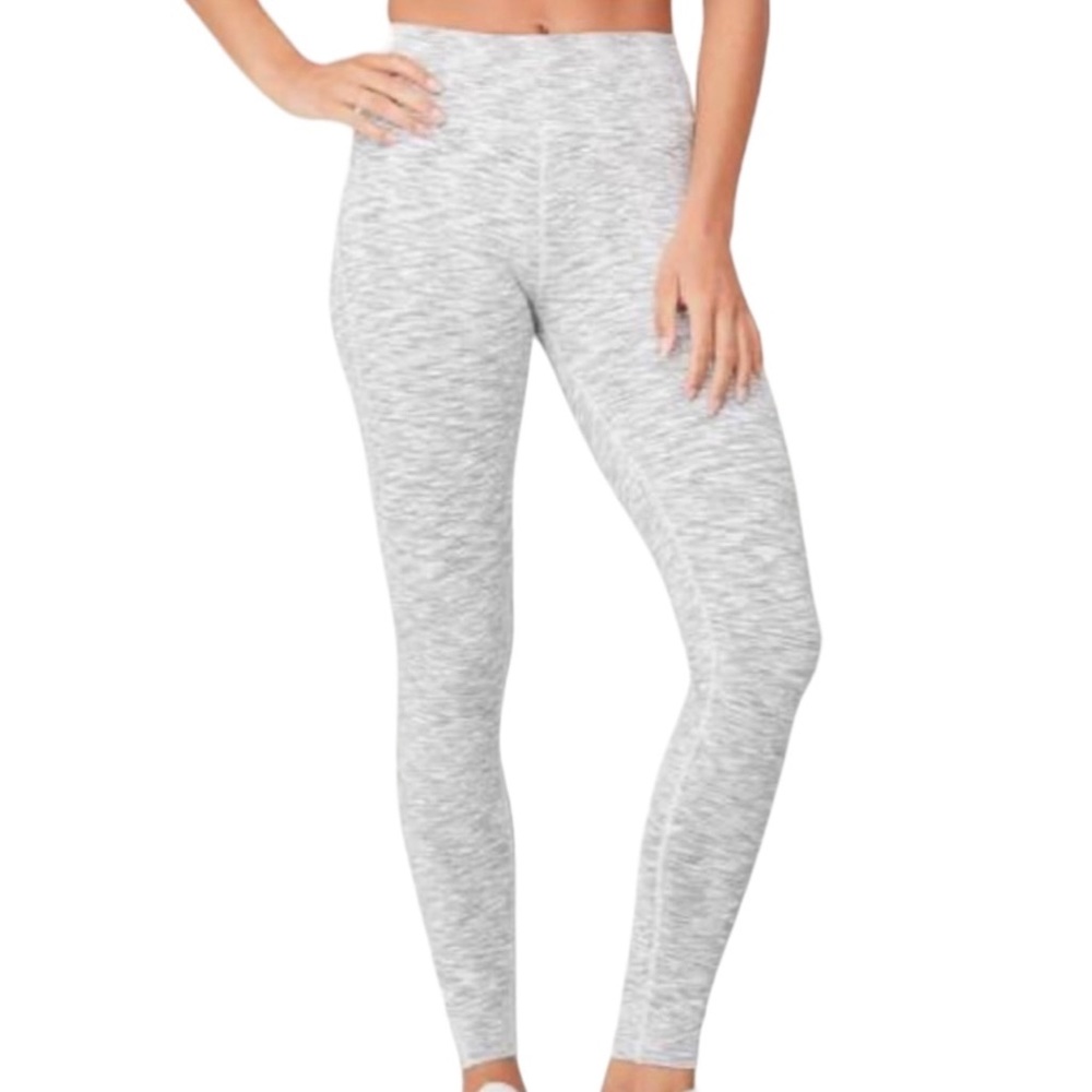 Mixit Women's Gray Space Dye Mid Rise Full Length Leggings Size S M L XL